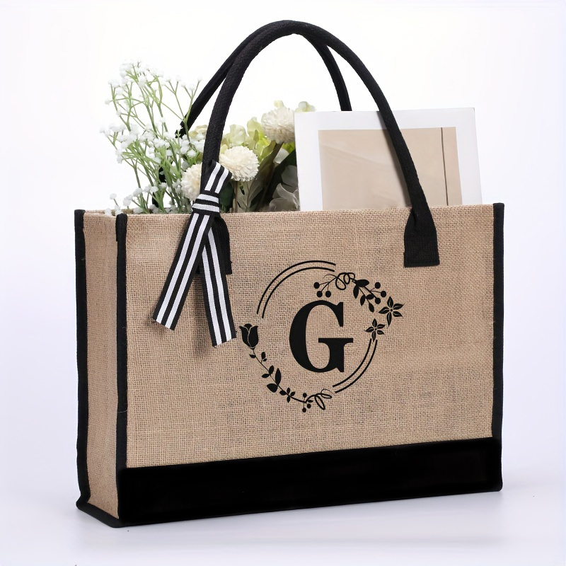 Shopper Tote Canvas - Cotton bag, linen handbag, student commuting
