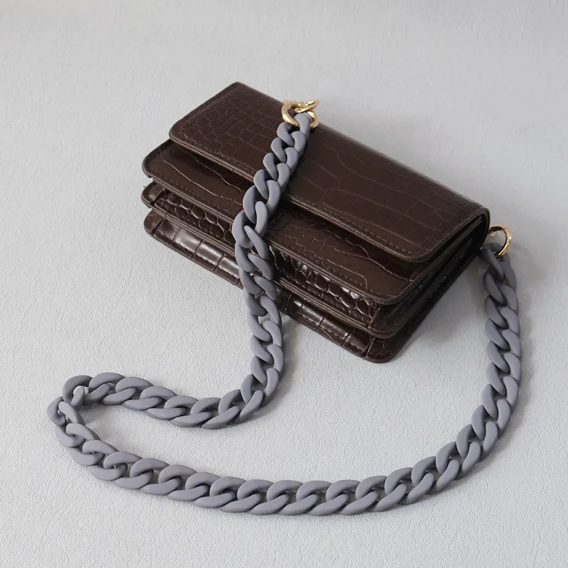 Women Bags Grey - New Fashion Woman Handbag Accessory Chain