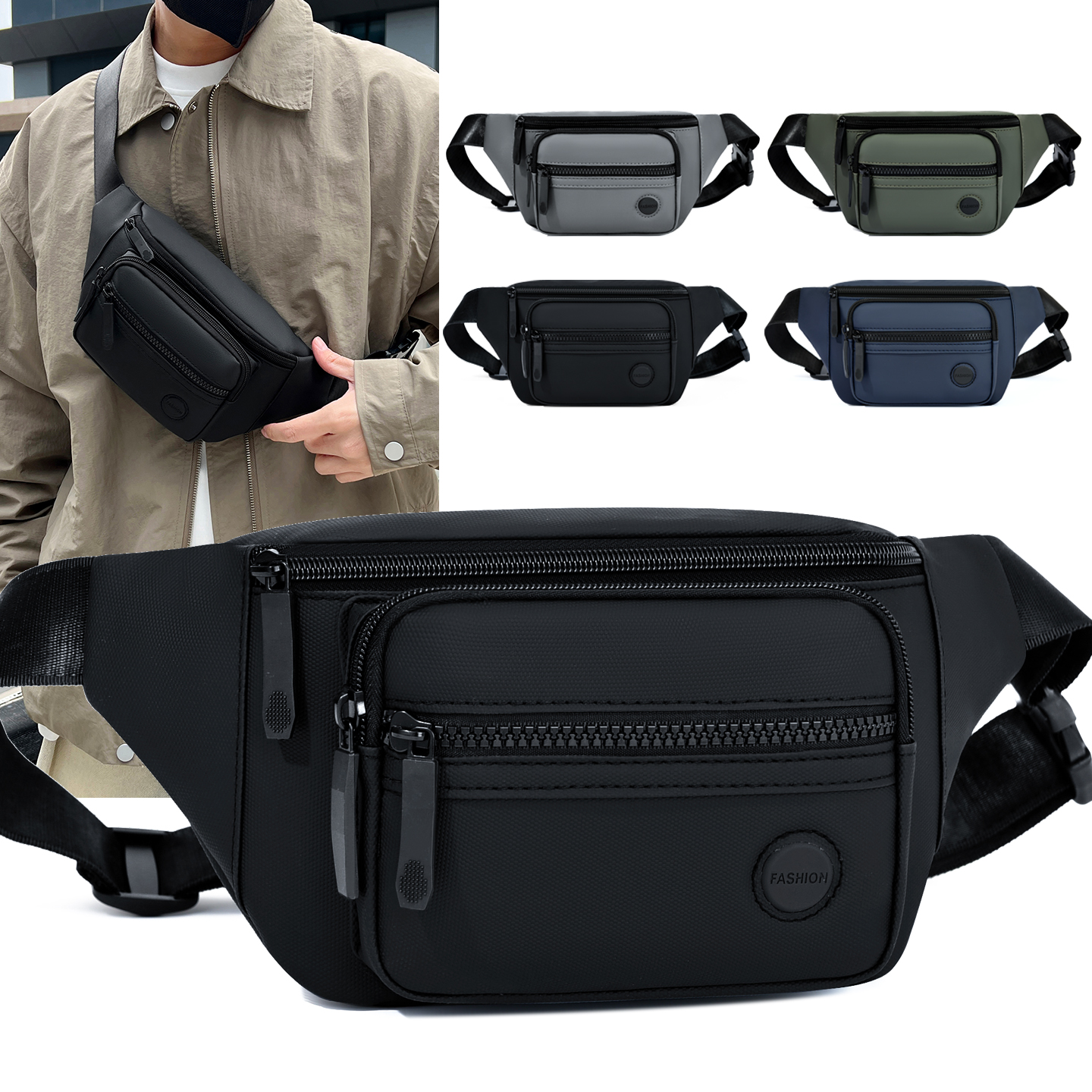 Women Bags Deals - Unisex Waterproof Waist Bag Pack Male
