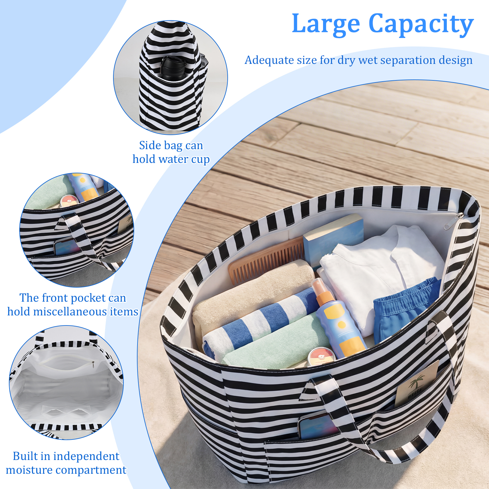 Waterproof Beach Tote Bag Wome - Shopper Tote Canvas incelemesi ve fiyatı
