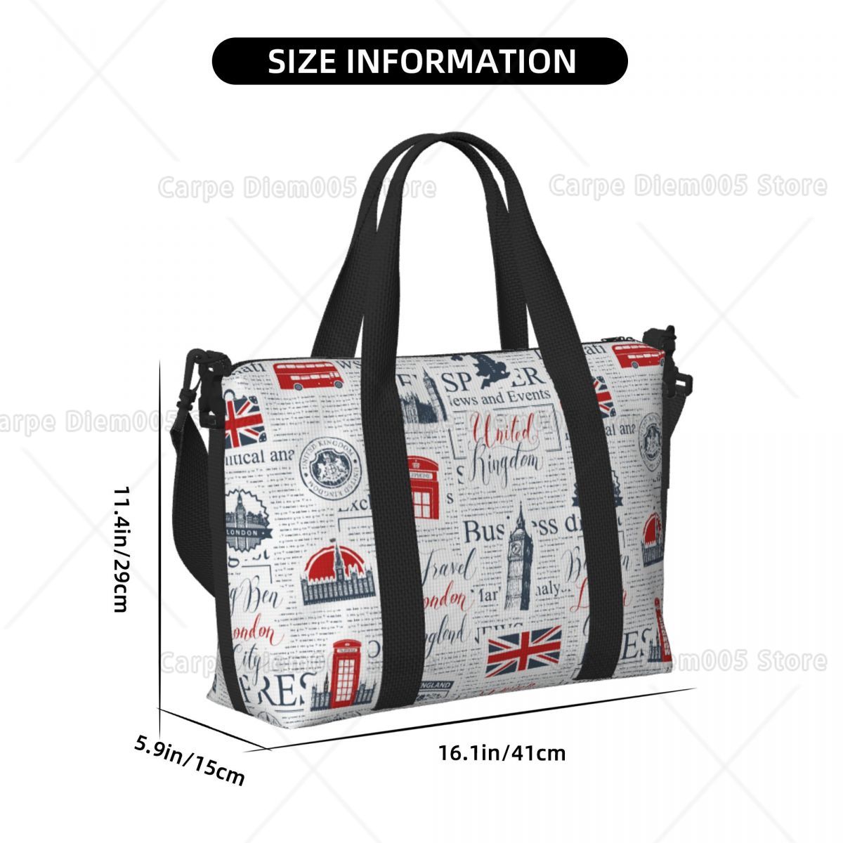 Vintage UK London Newspaper Tr - Women Bags In Uk incelemesi ve fiyatı
