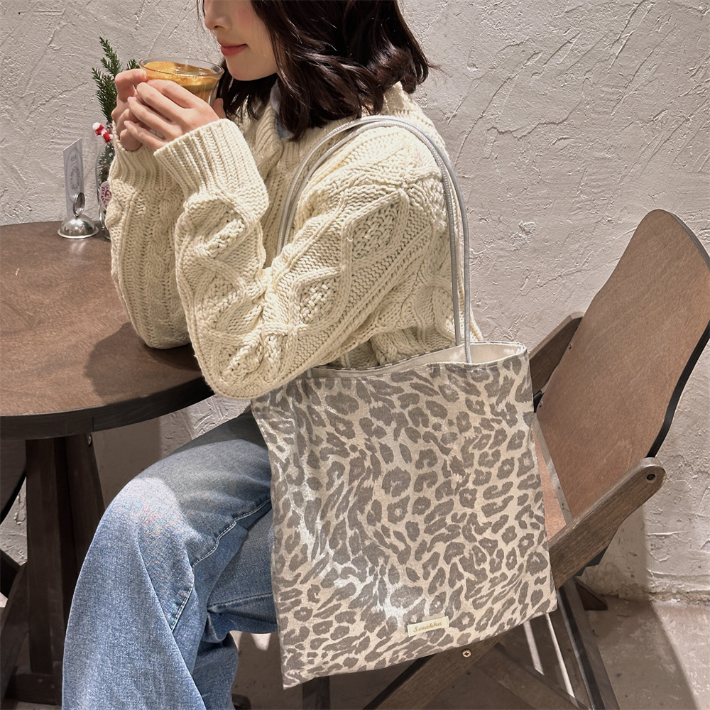 Silver Grey Casual Leopard Pri - Women Bags Grey incelemesi ve fiyatı