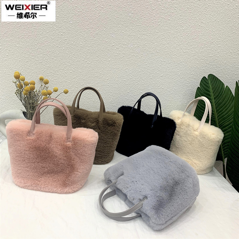 Faux Fur Solid Color Women Han - Women Bags Max incelemesi ve fiyatı