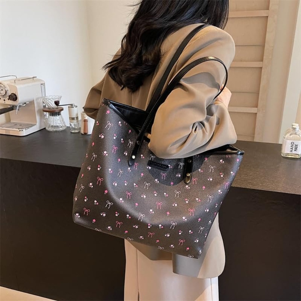 Cute Tote Bag Faux Leather Bow - Women Bags On Sale Clearance incelemesi ve fiyatı