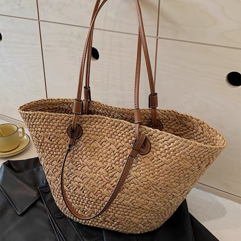 New Shoulder Bag Handmade Stra - Basket Bag Wicker incelemesi ve fiyatı