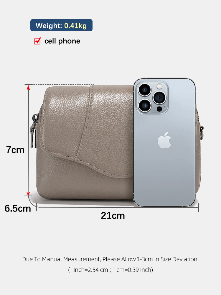 Zency Genuine Cowhide Leather  - Women Bags Grey incelemesi ve fiyatı