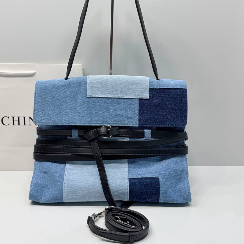 Color Block Denim Handbag Cros - Women Bags Purses incelemesi ve fiyatı