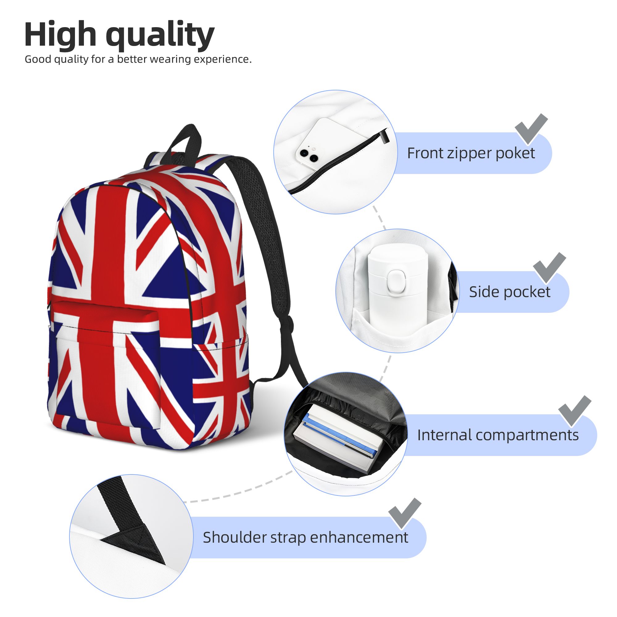 British flag Union Jack Backpa - Women Bags In Uk incelemesi ve fiyatı