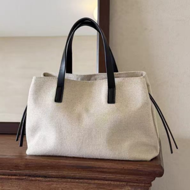 Suede Canvas Color-block Tote  - Shopper Tote Canvas incelemesi ve fiyatı