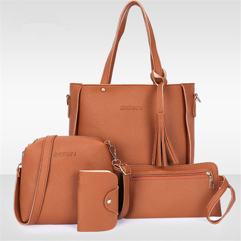 4pcs Elegant Minimalist Women' - Women Bags On Sale Clearance incelemesi ve fiyatı
