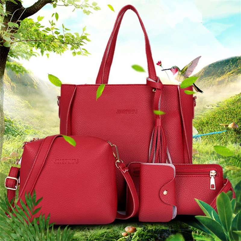 4pcs Elegant Minimalist Women' - Women Bags On Sale Clearance incelemesi ve fiyatı