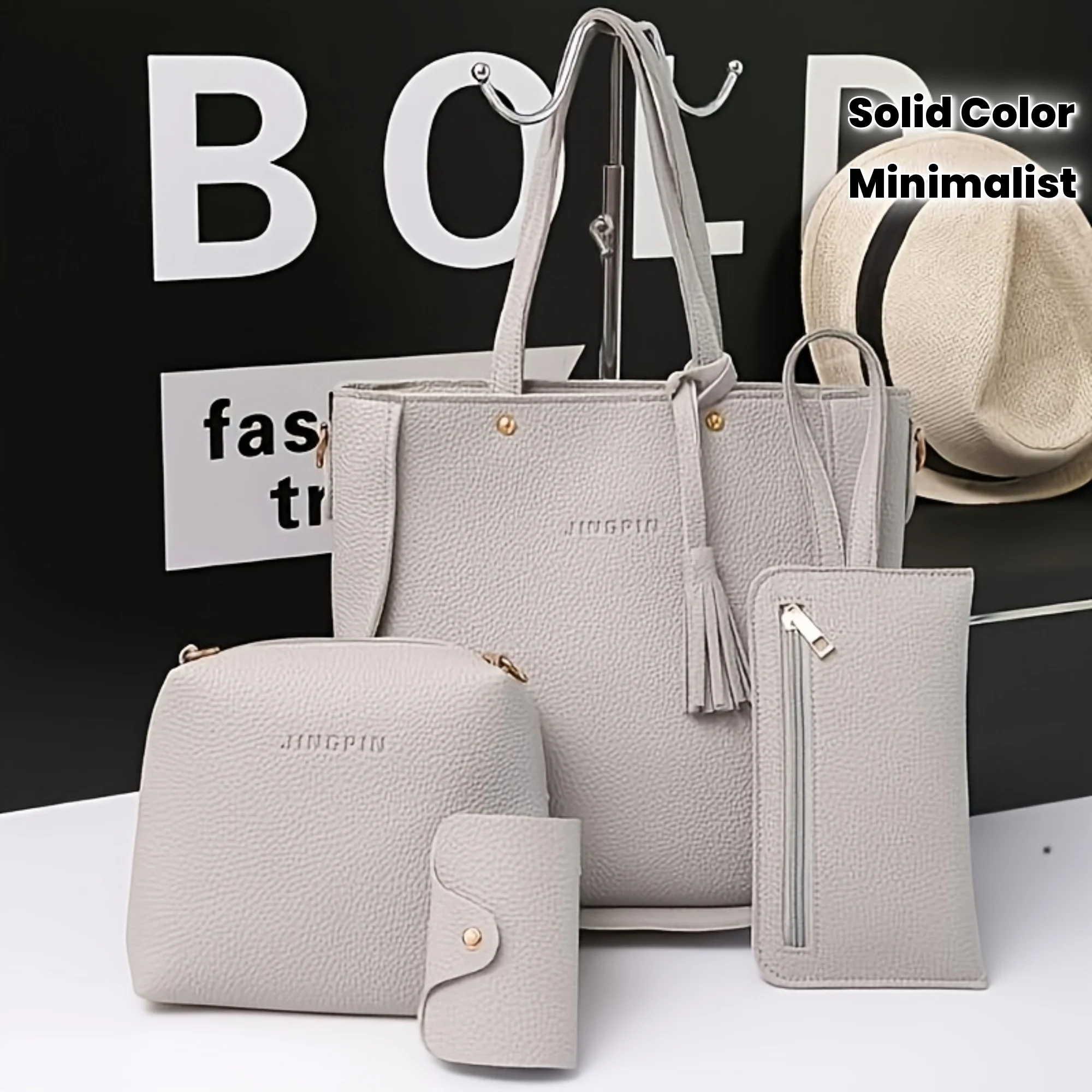 4pcs Elegant Minimalist Women' - Women Bags On Sale Clearance incelemesi ve fiyatı