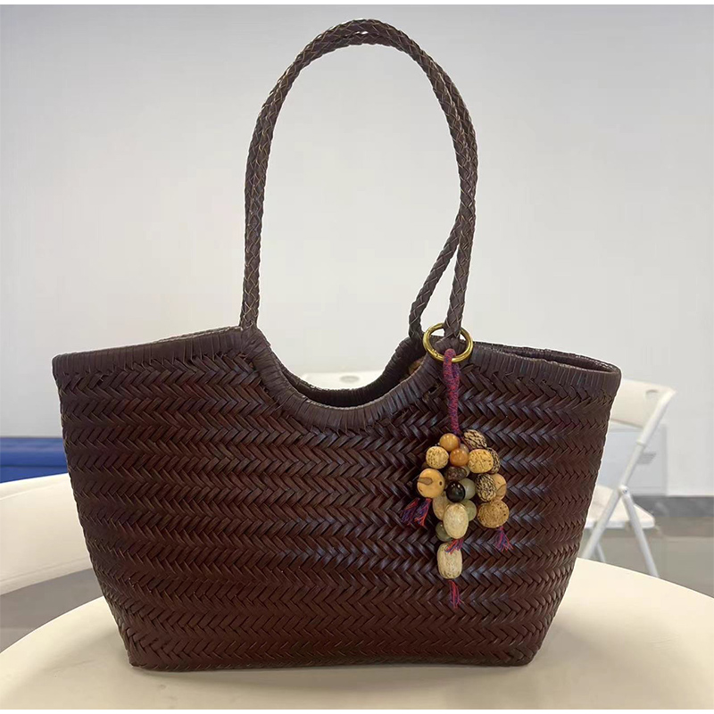 French Leather Woven Bag Fashi - Basket Bag Wicker incelemesi ve fiyatı