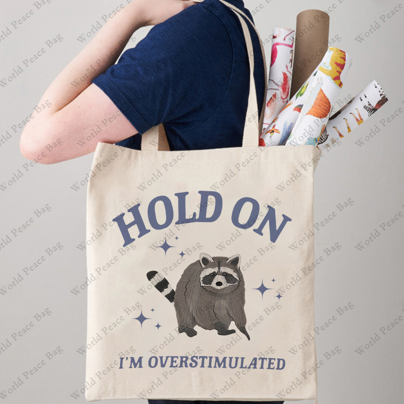 1 pc Hold On I'm Overstimulate - Women Bags Offers incelemesi ve fiyatı