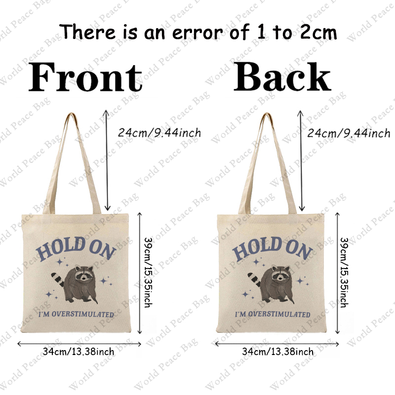 1 pc Hold On I'm Overstimulate - Women Bags Offers incelemesi ve fiyatı