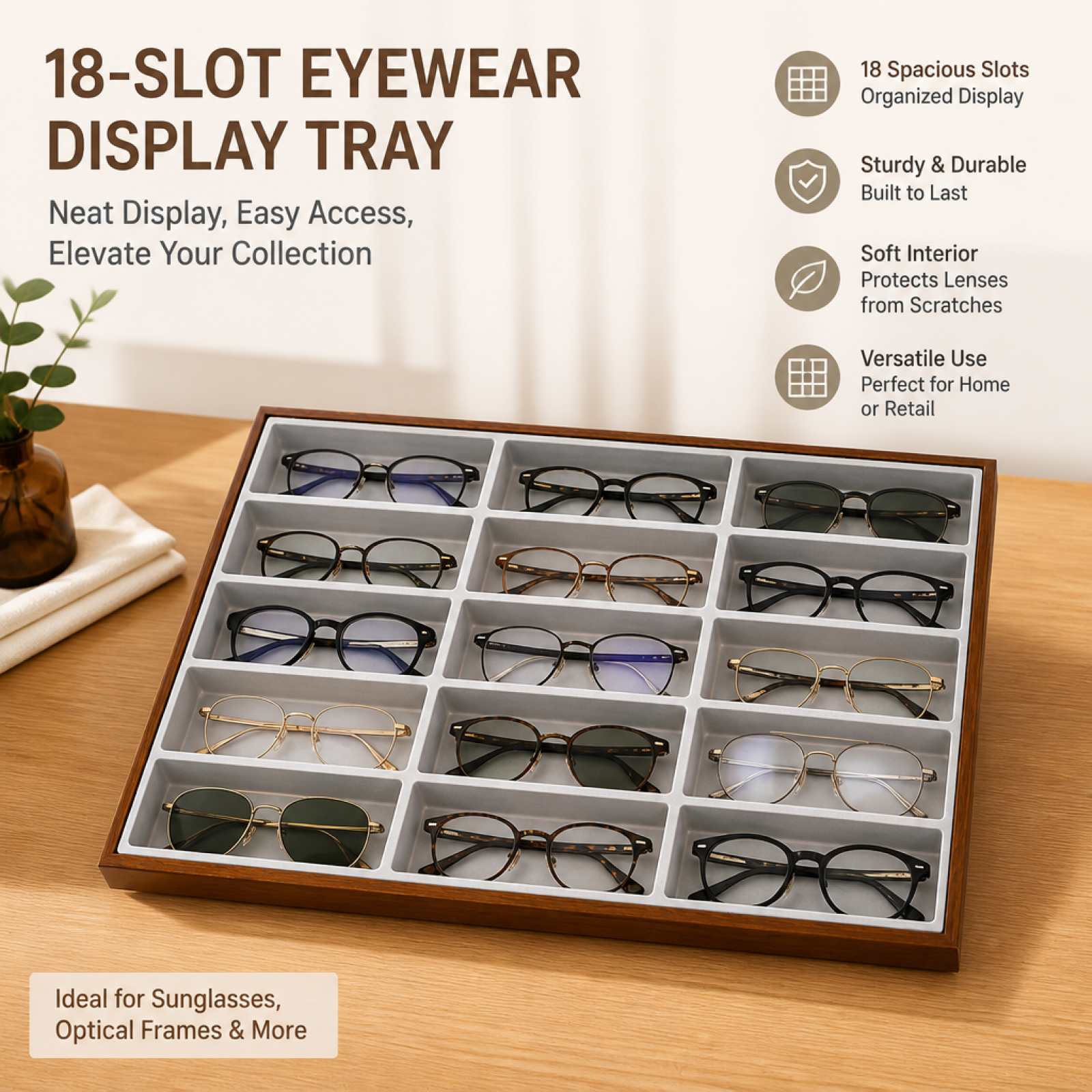 Sunglasses Storage Organizer 1 - Women Vanity Bags incelemesi ve fiyatı