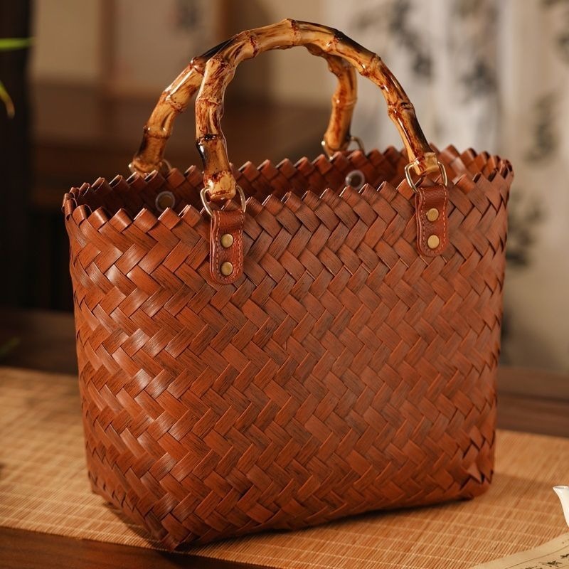 Pure handmade handbag commuter - Basket Bag Wicker incelemesi ve fiyatı