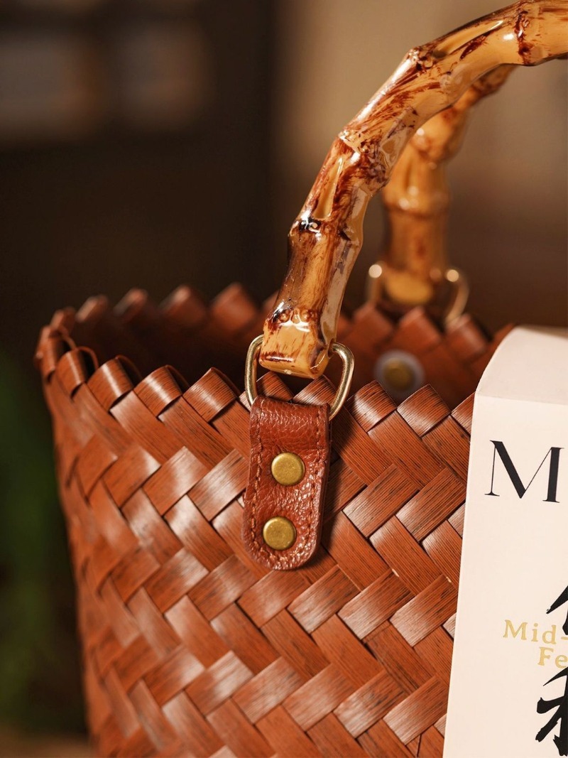 Pure handmade handbag commuter - Basket Bag Wicker incelemesi ve fiyatı