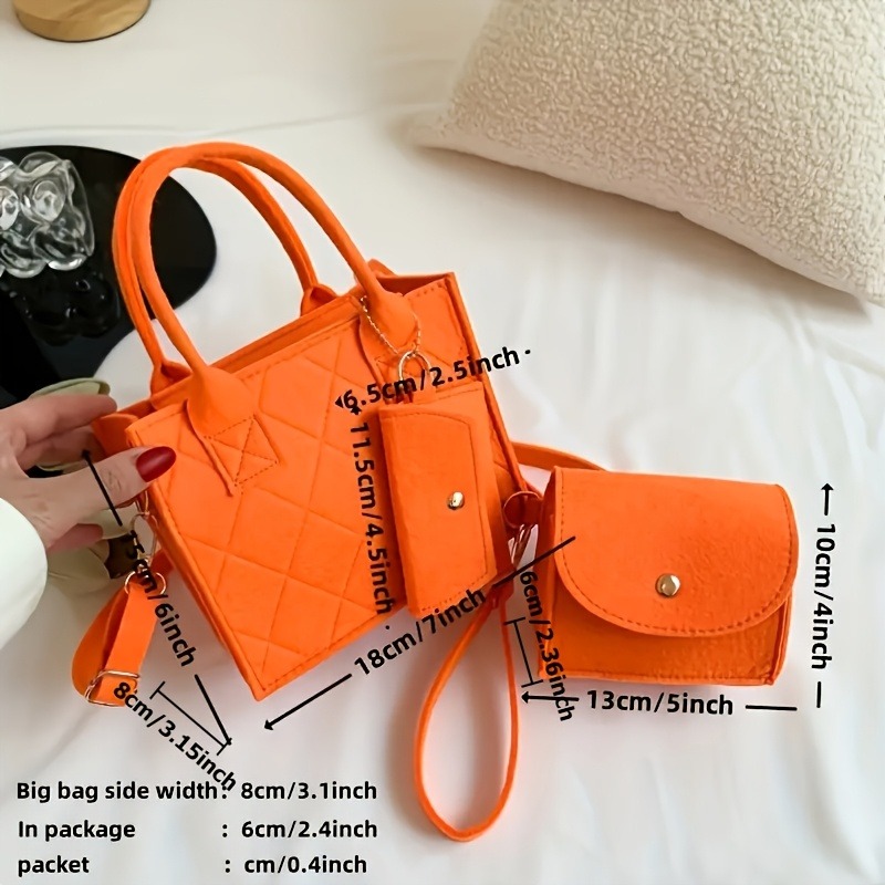 3pcs/set Embossed Women's Hand - Women Bags On Sale Clearance incelemesi ve fiyatı