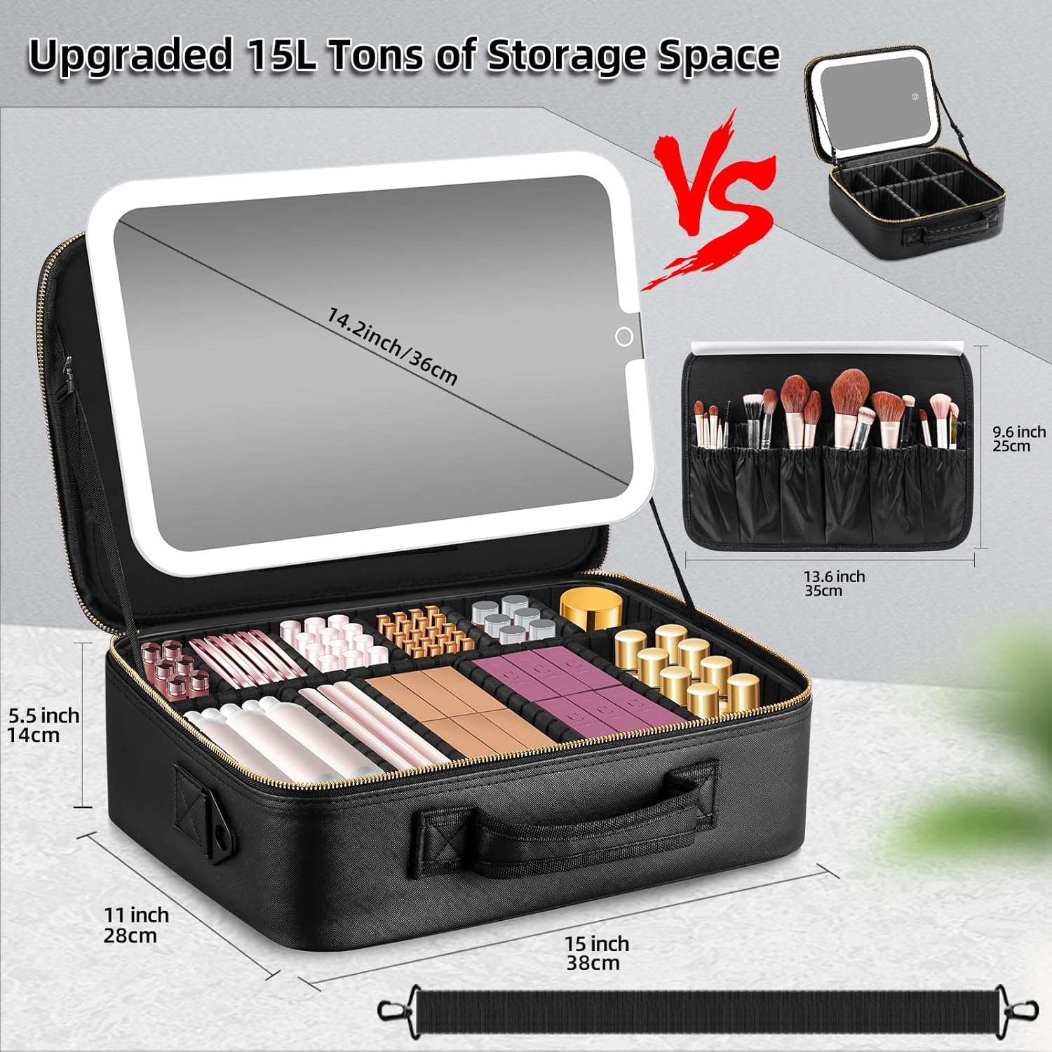 Portable Travel Makeup Bag Wit - Women Vanity Bags incelemesi ve fiyatı