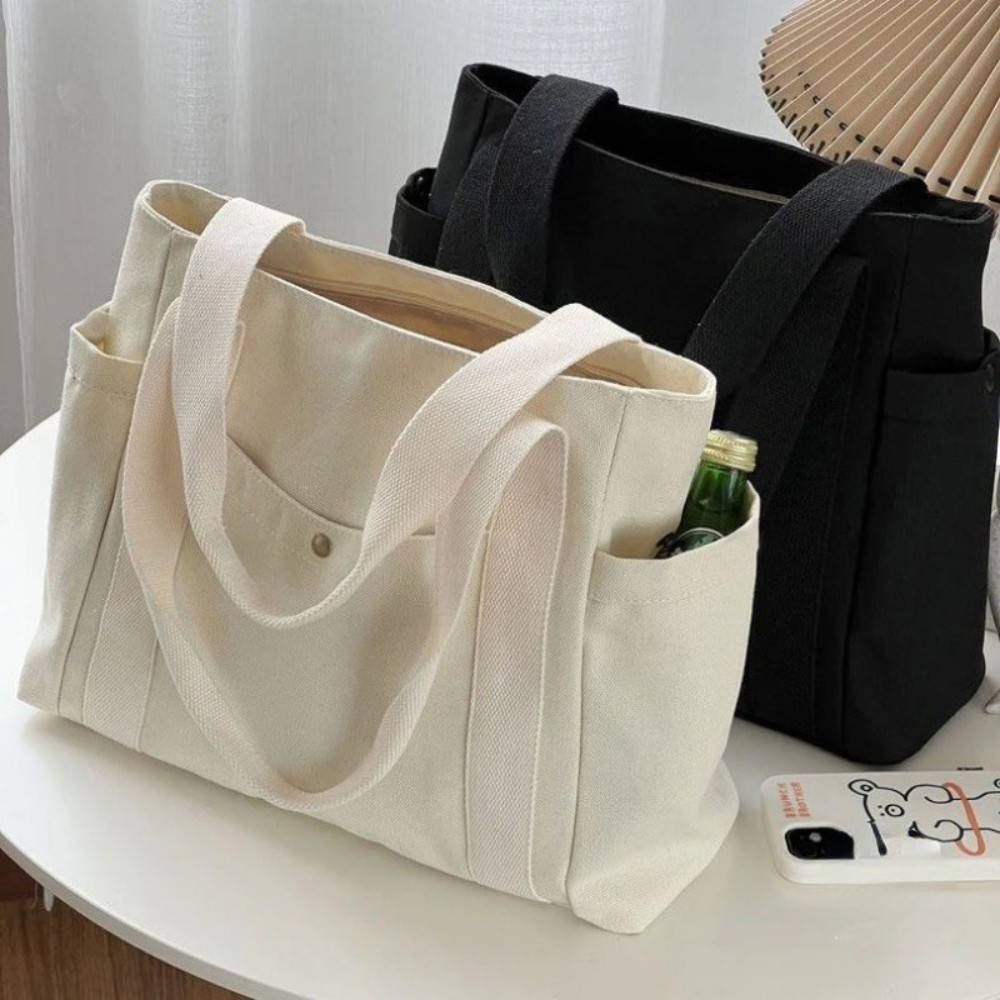 Large Capacity Canvas Tote Bag - Shopper Tote Canvas incelemesi ve fiyatı