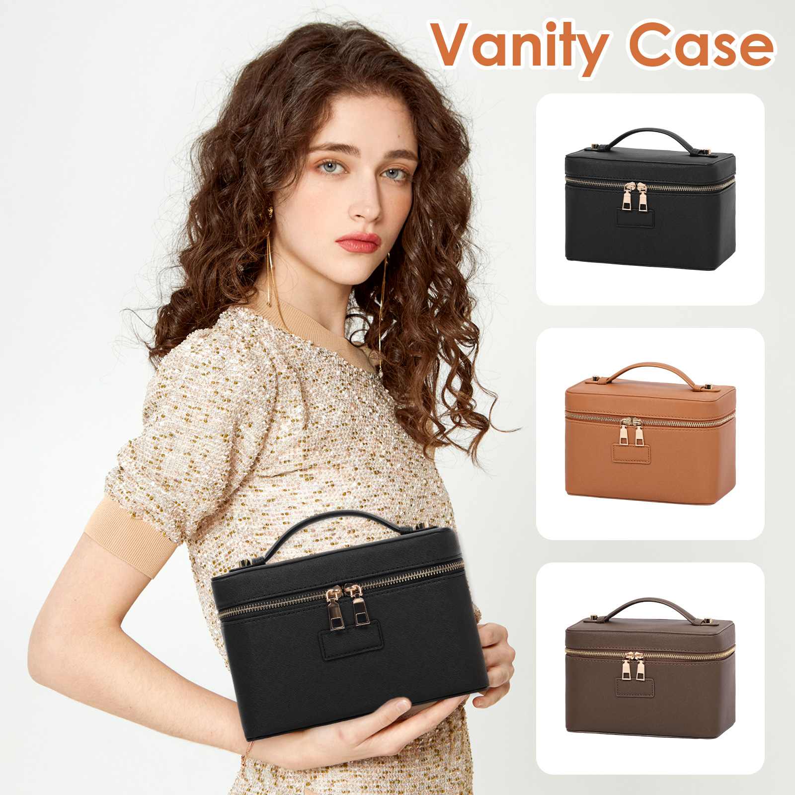 PU leather Cosmetic Bag Women  - Women Vanity Bags incelemesi ve fiyatı