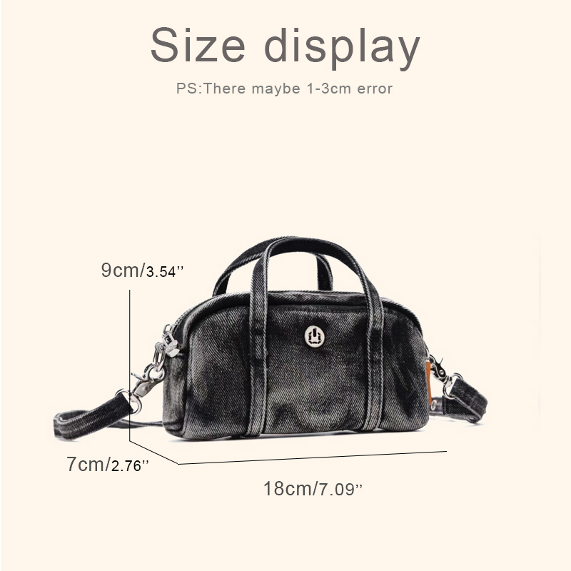 Korean Casual Mini Denim Box B - Women Bags Max incelemesi ve fiyatı