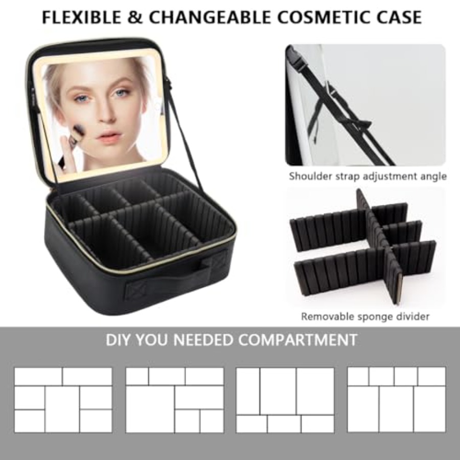 Makeup Bag, Large Vanity Makeu - Women Vanity Bags incelemesi ve fiyatı