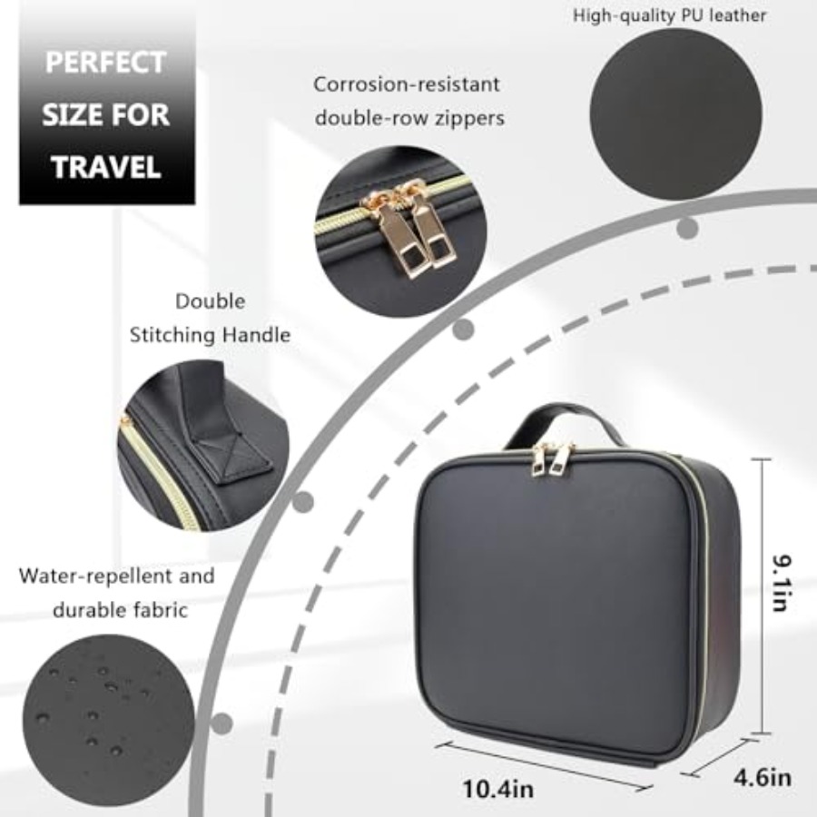 Makeup Bag, Large Vanity Makeu - Women Vanity Bags incelemesi ve fiyatı