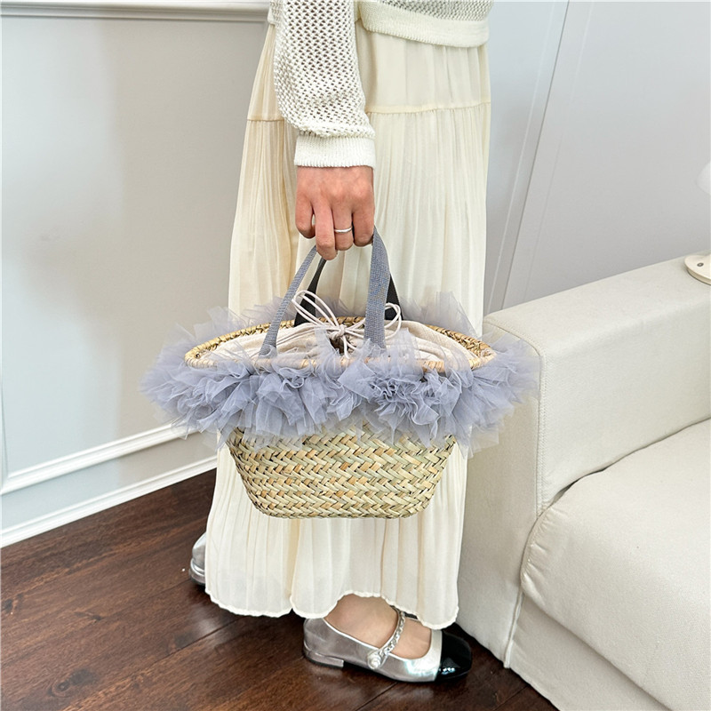 Handwoven Bamboo Handle Wicker - Basket Bag Wicker incelemesi ve fiyatı