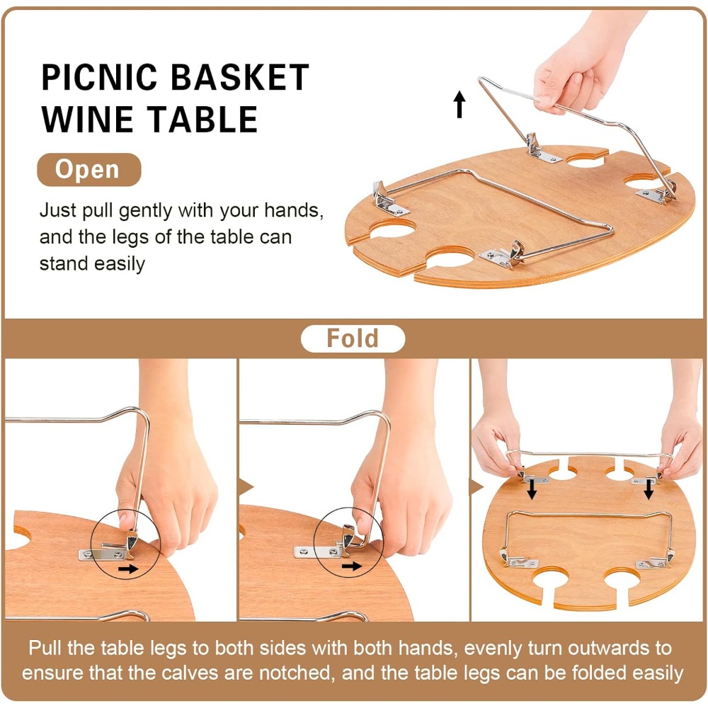 stboo picnic basket for 4, ins - Basket Bag Wicker incelemesi ve fiyatı
