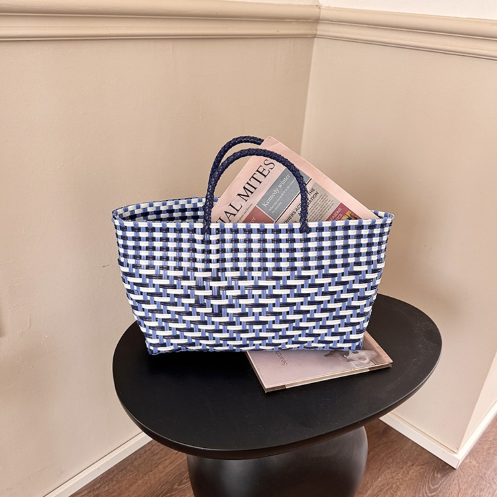 Cute PVC Handbag Weave Bag Lar - Basket Bag Wicker incelemesi ve fiyatı
