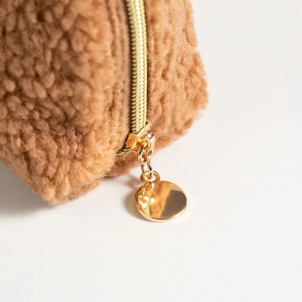 Kawaii Bear Ear Sherpa Makeup  - Women Vanity Bags incelemesi ve fiyatı