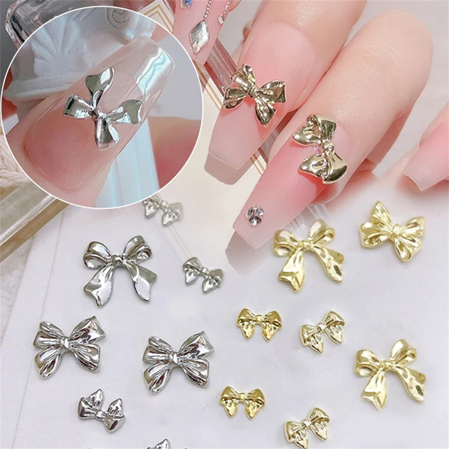 10pcs/Bag Metal 3D Bowknot Gre - Women Bags Grey incelemesi ve fiyatı