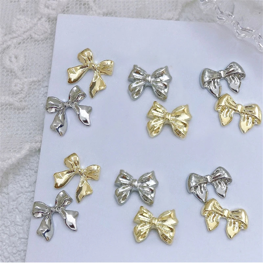 10pcs/Bag Metal 3D Bowknot Gre - Women Bags Grey incelemesi ve fiyatı