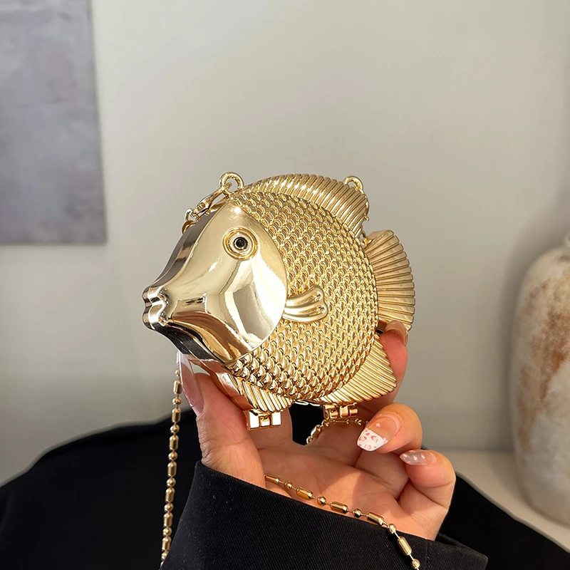 Cute Little Fish Shape Metal M - Women Bags Max incelemesi ve fiyatı