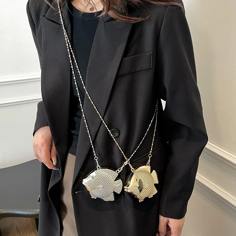 Cute Little Fish Shape Metal M - Women Bags Max incelemesi ve fiyatı