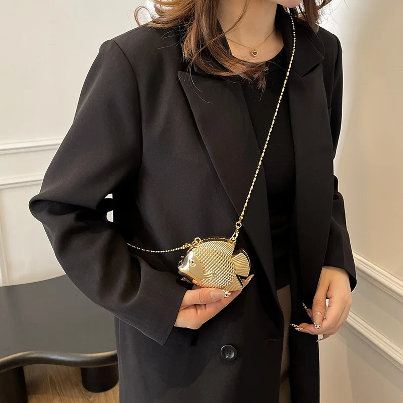 Cute Little Fish Shape Metal M - Women Bags Max incelemesi ve fiyatı