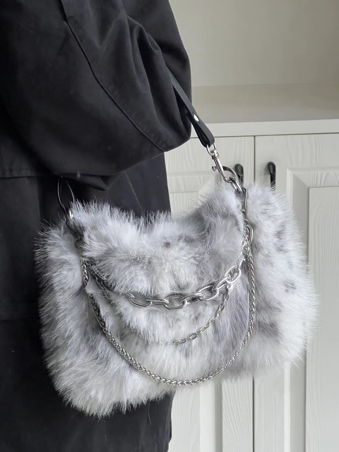 JIAERDI Vintage Y2K Handbag Wo - Women Bags Grey incelemesi ve fiyatı