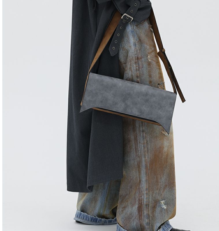 JIAERDI Vintage Grey Shoulder  - Women Bags Grey incelemesi ve fiyatı