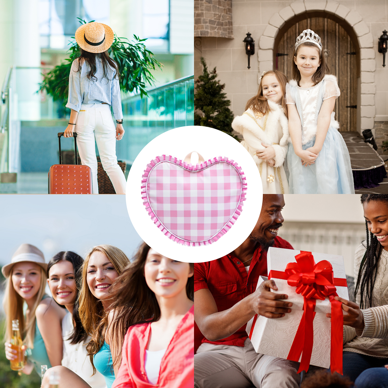Ruffle Heart Shape Backpack Fa - Women Bags Offers incelemesi ve fiyatı
