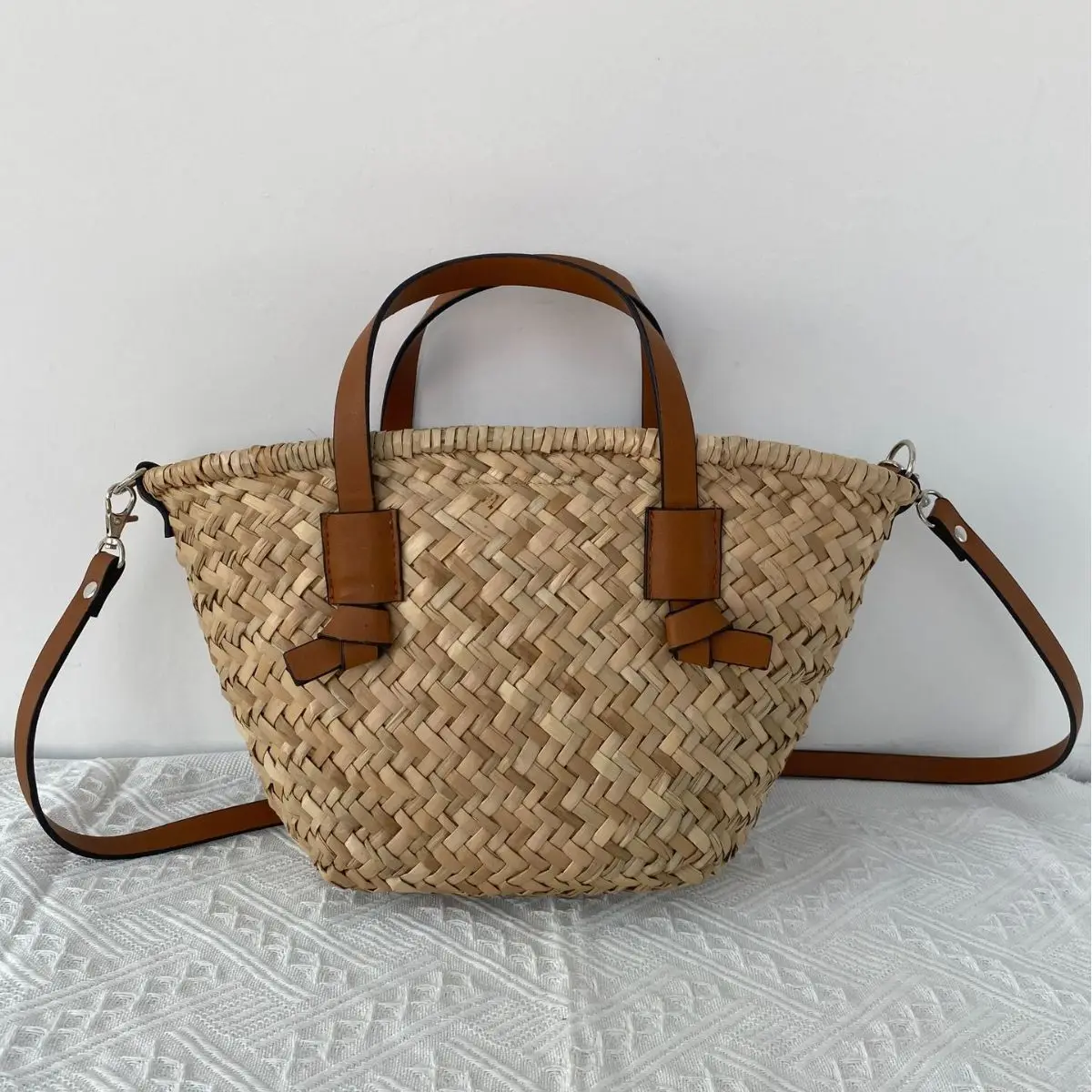 Bohemian Straw Basket Bag Hand - Basket Bag Wicker incelemesi ve fiyatı