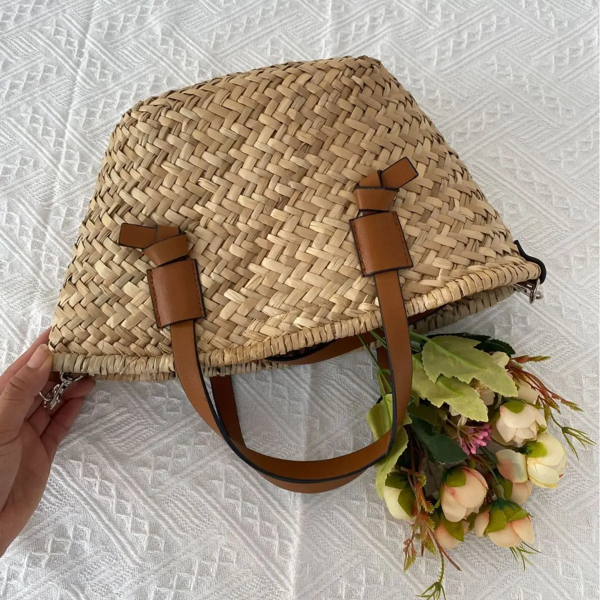 Bohemian Straw Basket Bag Hand - Basket Bag Wicker incelemesi ve fiyatı