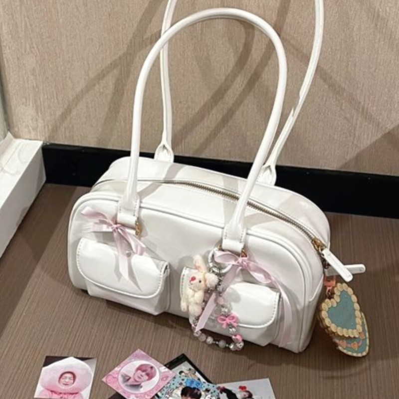 JIAERDI Retro White Bowling Ba - Women Bags Kurt incelemesi ve fiyatı