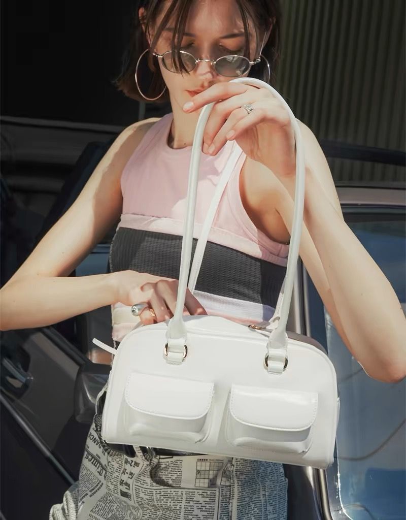 JIAERDI Retro White Bowling Ba - Women Bags Kurt incelemesi ve fiyatı