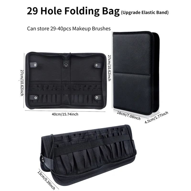 29/23 Holes Foldable Makeup Br - Women Bags Deals incelemesi ve fiyatı