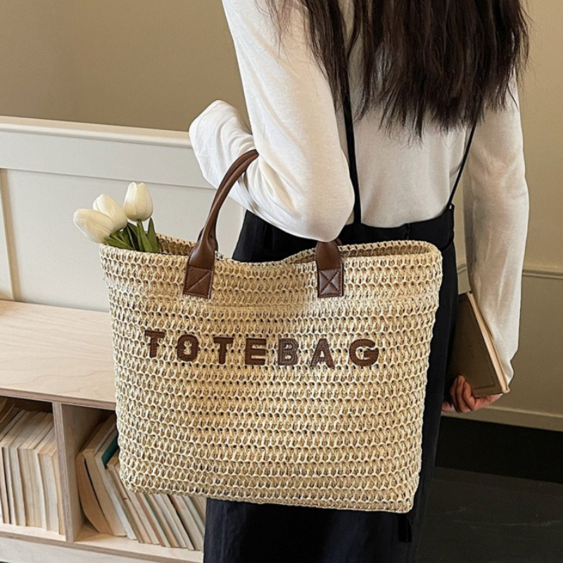 Fashion Women Straw Woven Hand - Basket Bag Wicker incelemesi ve fiyatı