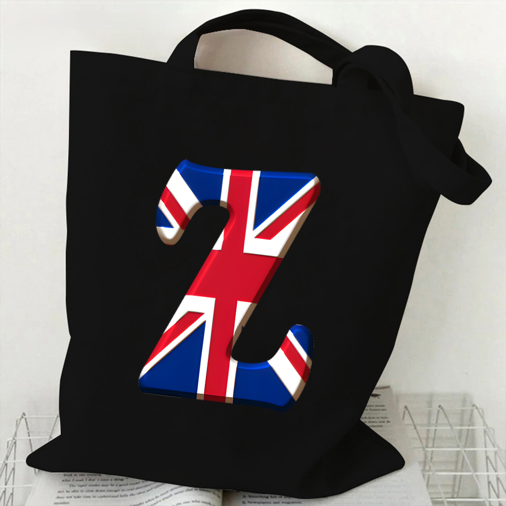A-Z 26 Letter Canvas Tote Bag  - Women Bags In Uk incelemesi ve fiyatı