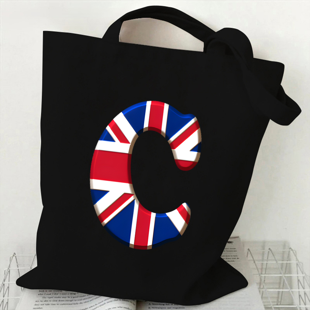 A-Z 26 Letter Canvas Tote Bag  - Women Bags In Uk incelemesi ve fiyatı