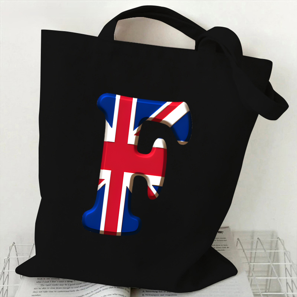 A-Z 26 Letter Canvas Tote Bag  - Women Bags In Uk incelemesi ve fiyatı